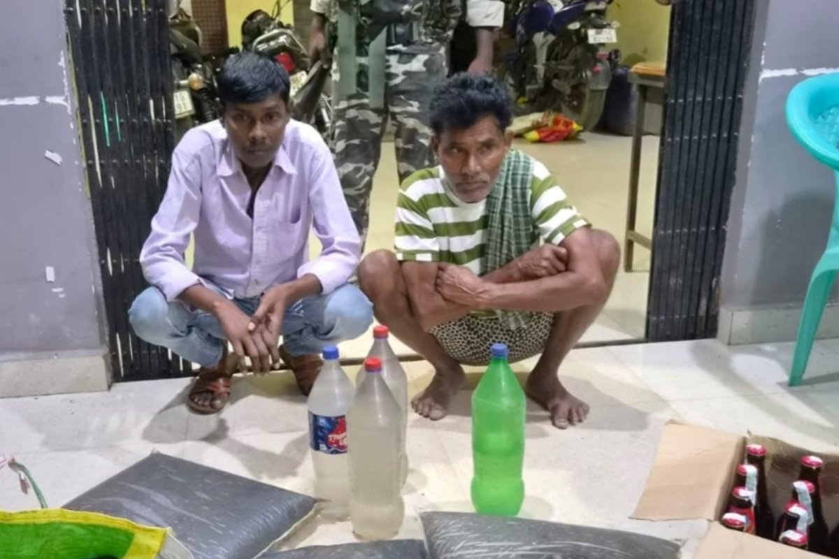 Excise Department takes major action against illicit liquor in Kharsawan; two arrested.