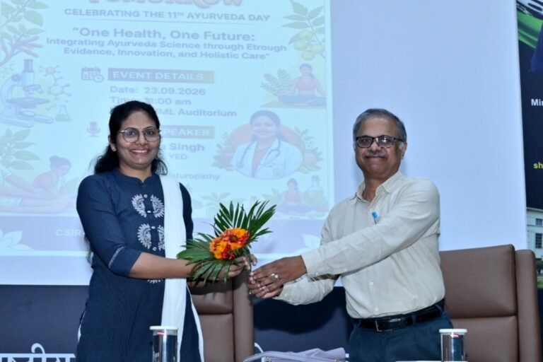 सीएसआईआर-एनएमएल में मना आयुर्वेद दिवस, स्वस्थ जीवनशैली अपनाने पर जोर