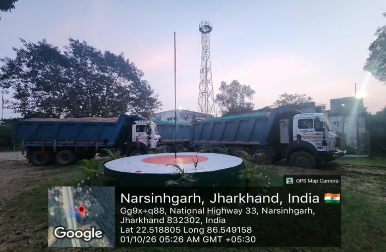 घाटशिला में अवैध बालू परिवहन पर बड़ी कार्रवाई, सात हाईवा जब्त; चालान नहीं दिखा सके चालक