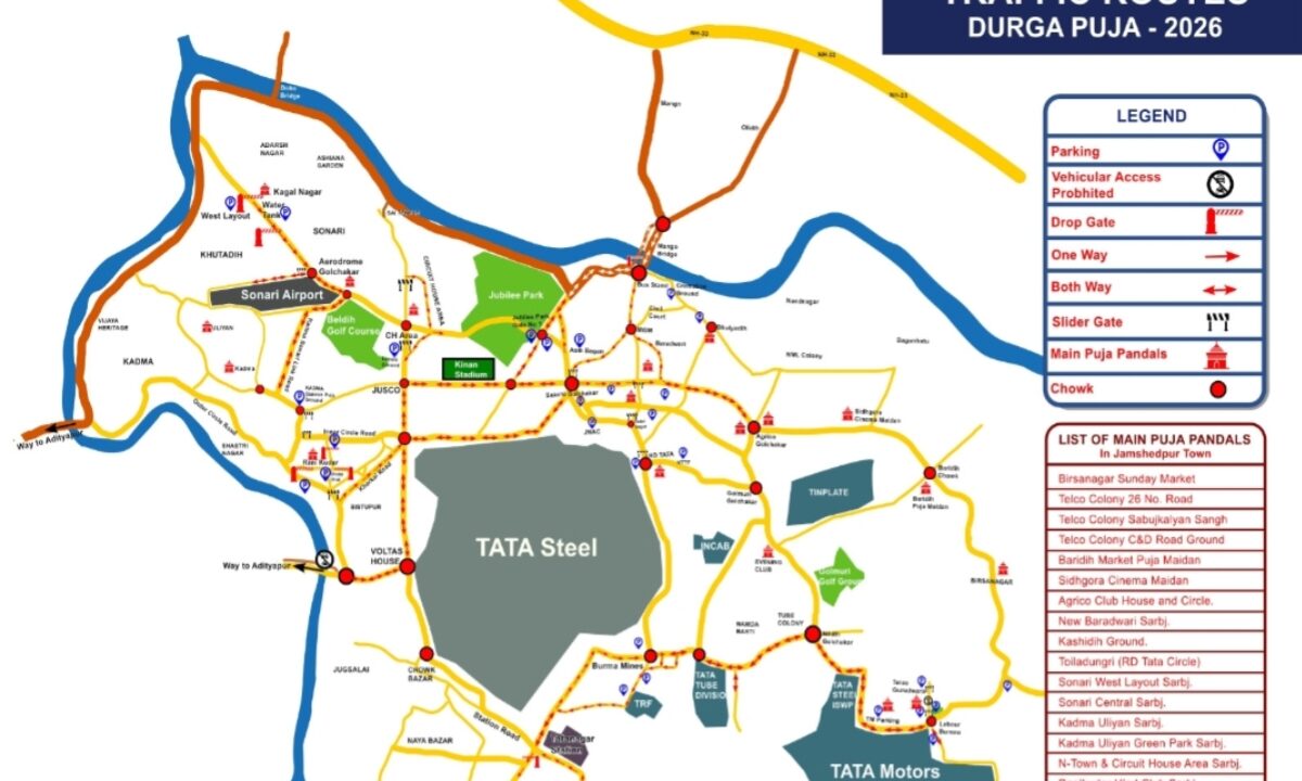 traffic-plan-enforced-jamshedpur-durga-puja