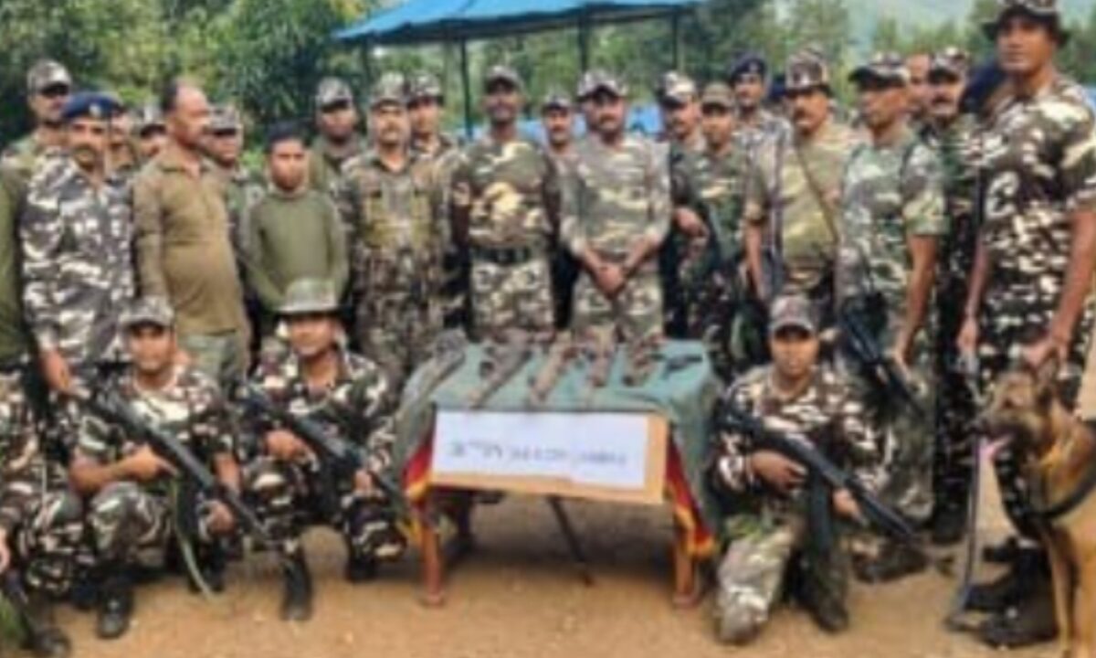 six-weapons-recovered-jungle-hilly-area