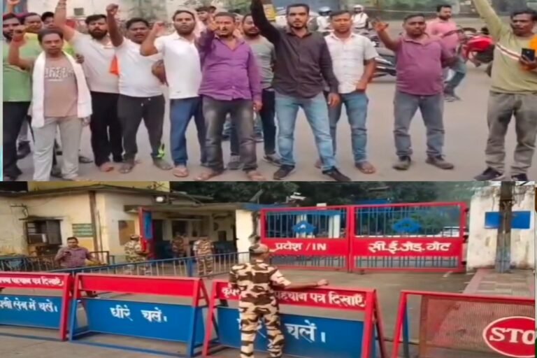 बोकारो (Bokaro) में विस्थापितों का आर-पार, BSL के सभी गेट जाम